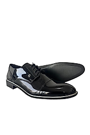 Erkek Siyah Rugan Klasik Bağcıklı Ayakkabı As.093